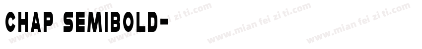 Chap SemiBold字体转换